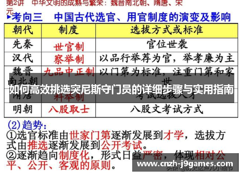 如何高效挑选突尼斯守门员的详细步骤与实用指南